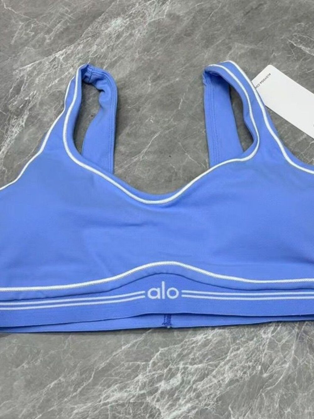 Alo Blue Sports Bra and Leggings Set, Size S - Picture 5 of 5